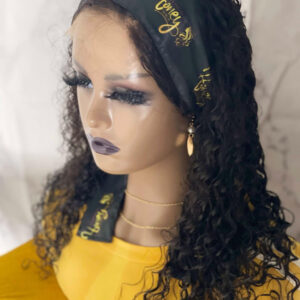 5x5 Inches closure black wig