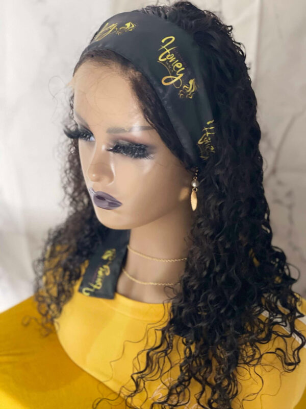 5x5 Inches closure black wig