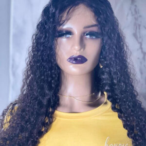 5x5 closure Black color Wig