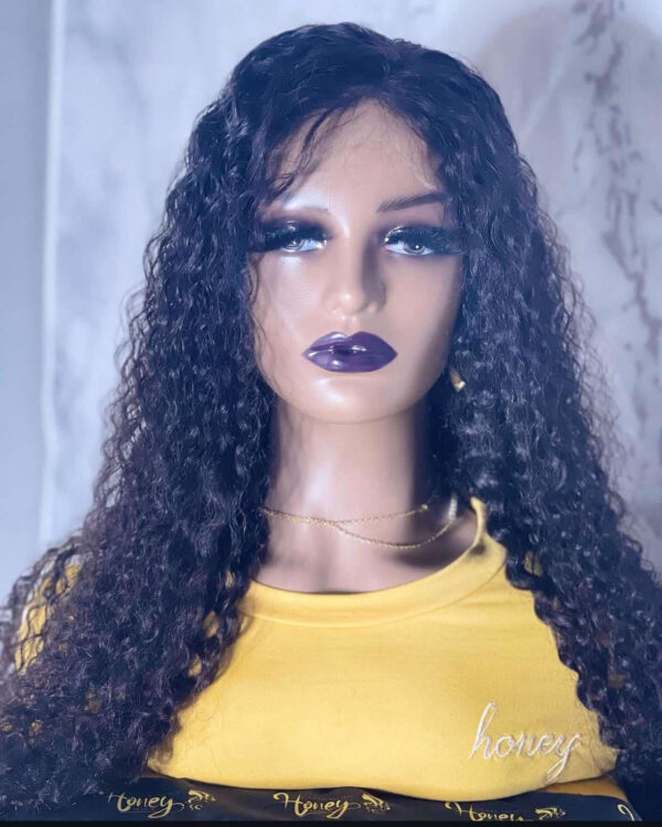 5x5 closure Black color Wig